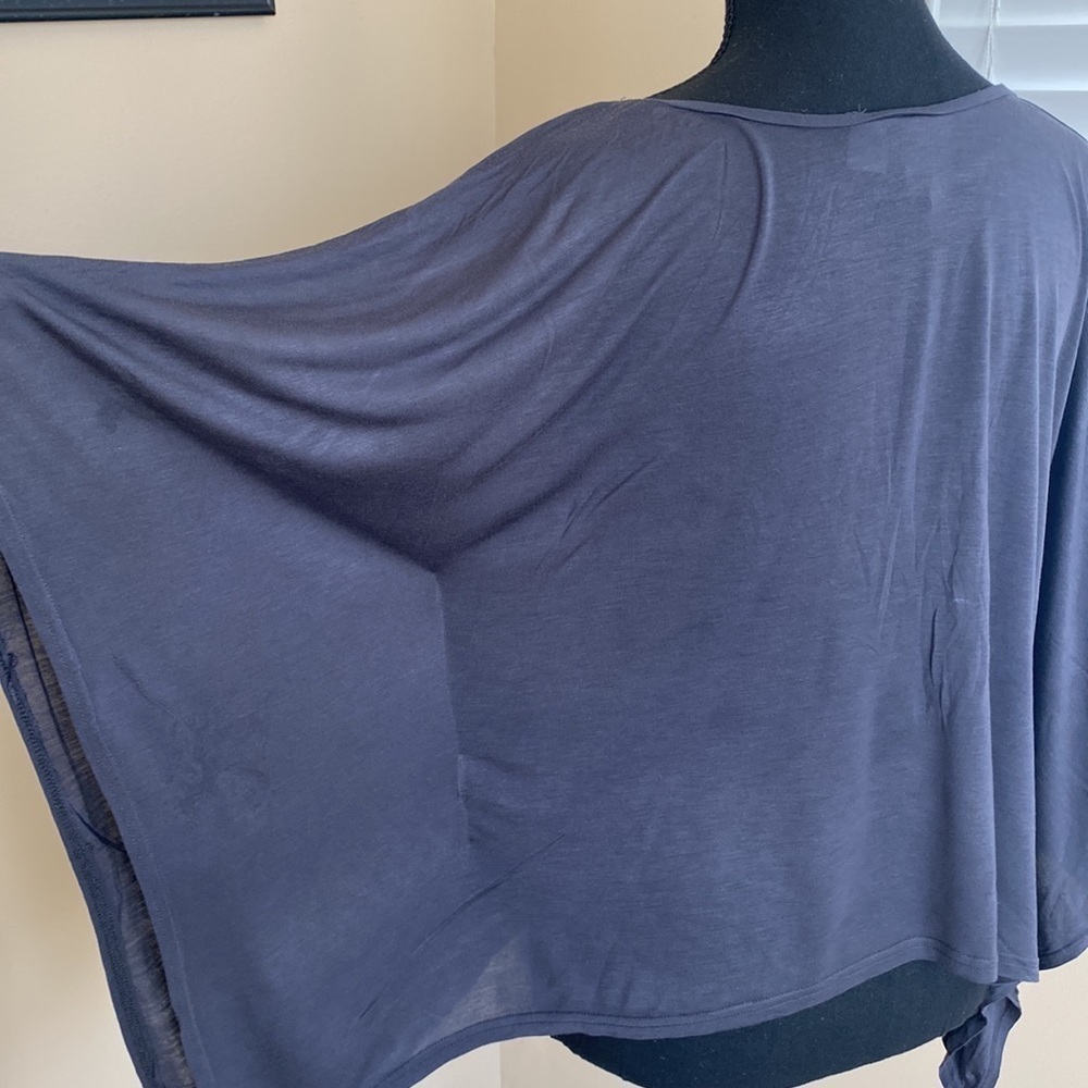 TAINTED LOVE Gray Flowing Shirt - Picture 3 of 5